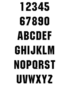 Sail Numbers, 10inch, per digit