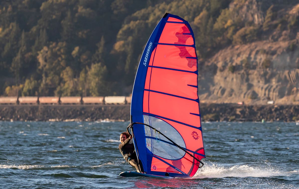 Phil Soltysiak Windsurfing on Sailworks NX Race Sails