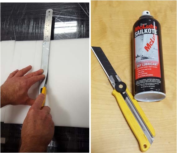 Cutting foam for medical face shields