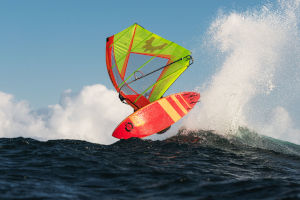 Tom Soltysiak on the Sailworks Gyro Wave Sail