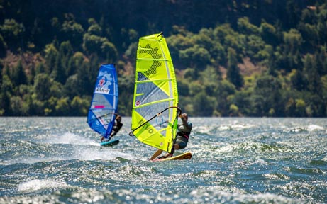 Sailworks Windsurfing background Wallpaper